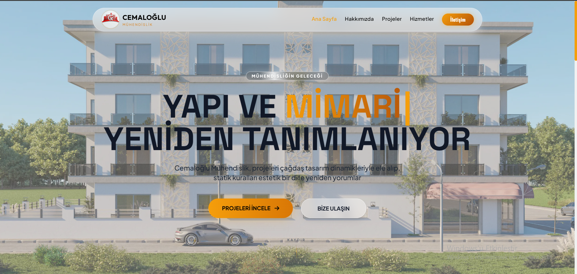 Cemaloğlu Mühendislik Web Sitesi Projesi